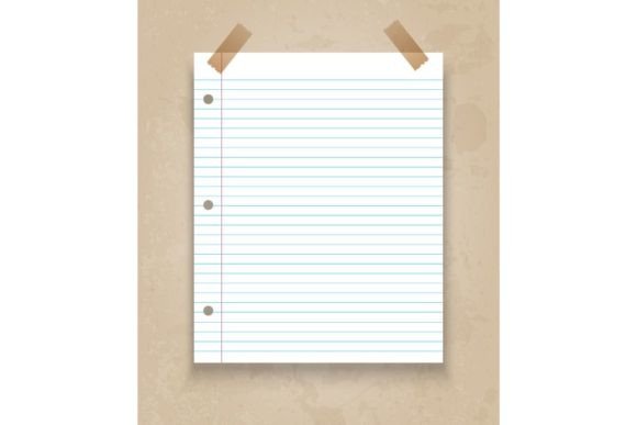 Lined Paper on Grunge Background: A Creative Design Essential