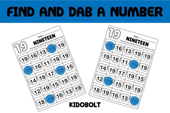PreK Dab a Dot Number Worksheet - 19: A Playful, Effective Tool for Early Number Recognition