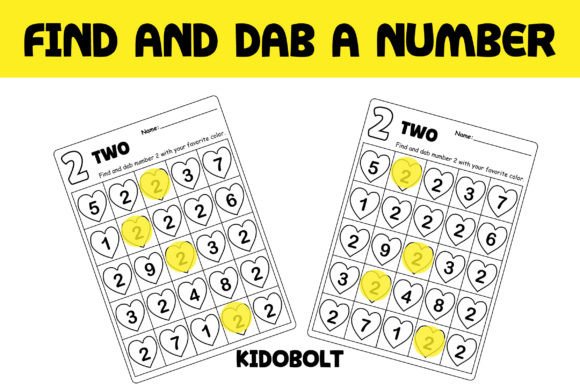 PreK Dab a Dot Number Worksheet - 2: A Practical Tool for Early Number Recognition