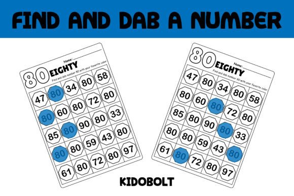 PreK Dab a Dot Number Worksheet – 80: A Practical Tool for Early Number Recognition